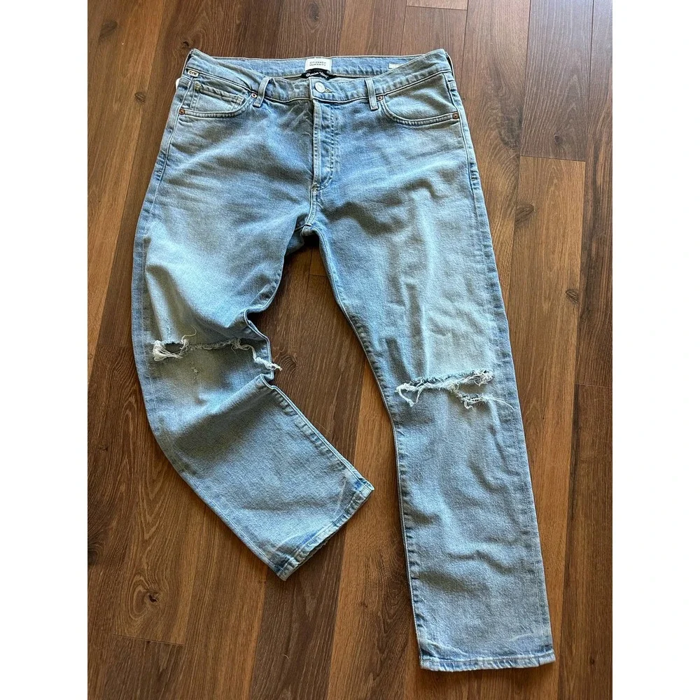 CITIZENS OF HUMANITY Emerson Slim Boyfriend Jeans in Freeport Sz 29 - Picture 2 of 12